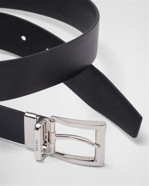 prada reversible saffiano leather belt.